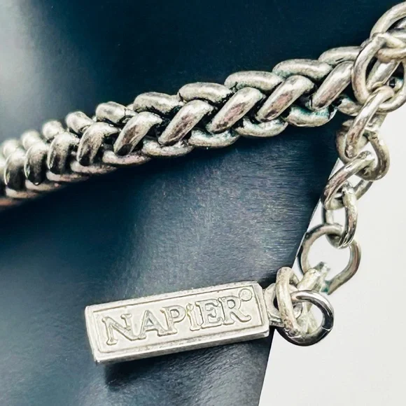 Napier Silver Necklace with Intricate Accents - Picture 11 of 14